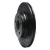 633-63030R Drilled/Slotted Brake Rotor [Black], 1993-2002 Mercedes-Benz, Position: Rear Right - image 2