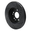 633-63031L Drilled/Slotted Brake Rotor [Black], 1990-1995 Mercedes-Benz, Position: Front Left - image 4