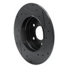 633-63032L Drilled/Slotted Brake Rotor [Black], 1994-2011 Mercedes-Benz, Position: Rear Left - image 4