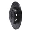 633-63036L Drilled/Slotted Brake Rotor [Black], 1997-1998 Mercedes-Benz, Position: Front Left - image 2