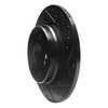 633-63037R Drilled/Slotted Brake Rotor [Black], 1998-2003 Mercedes-Benz, Position: Rear Right - image 2