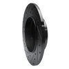 633-63037R Drilled/Slotted Brake Rotor [Black], 1998-2003 Mercedes-Benz, Position: Rear Right - image 4