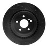 633-63042L Drilled/Slotted Brake Rotor [Black], 2001-2002 Mercedes-Benz, Position: Rear Left - image 4