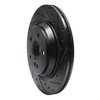 633-63042R Drilled/Slotted Brake Rotor [Black], 2001-2002 Mercedes-Benz, Position: Rear Right - image 2