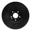 633-63046R Drilled/Slotted Brake Rotor [Black], 2000-2006 Multiple Makes/Models, Position: Front Right - image 2