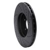 633-63048L Drilled/Slotted Brake Rotor [Black], 1996-2011 Multiple Makes/Models, Position: Front Left - image 4
