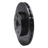 633-63050R Drilled/Slotted Brake Rotor [Black], 2003-2009 Mercedes-Benz, Position: Front Right - image 2