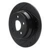 633-63051L Drilled/Slotted Brake Rotor [Black], 2003-2016 Mercedes-Benz, Position: Rear Left - image 2