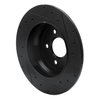 633-63051L Drilled/Slotted Brake Rotor [Black], 2003-2016 Mercedes-Benz, Position: Rear Left - image 4