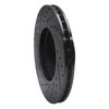 633-63052R Drilled/Slotted Brake Rotor [Black], 2003-2006 Mercedes-Benz, Position: Front Right - image 2