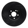 633-63052R Drilled/Slotted Brake Rotor [Black], 2003-2006 Mercedes-Benz, Position: Front Right - image 4