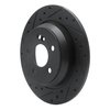 633-63060L Drilled/Slotted Brake Rotor [Black], 2003-2006 Mercedes-Benz, Position: Rear Left - image 2