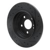 633-63060L Drilled/Slotted Brake Rotor [Black], 2003-2006 Mercedes-Benz, Position: Rear Left - image 4