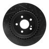 633-63064L Drilled/Slotted Brake Rotor [Black], 2003-2013 Mercedes-Benz, Position: Rear Left - image 4
