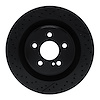 633-63068 Drilled/Slotted Brake Rotor [Black], 2005-2011 Mercedes-Benz, Position: Rear - image 1
