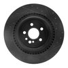 633-63069L Drilled/Slotted Brake Rotor [Black], 2005-2013 Mercedes-Benz, Position: Rear Left - image 4