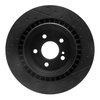 633-63076L Drilled/Slotted Brake Rotor [Black], 2007-2014 Mercedes-Benz, Position: Rear Left - image 3