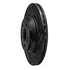 633-63076R Drilled/Slotted Brake Rotor [Black], 2007-2014 Mercedes-Benz, Position: Rear Right - image 1