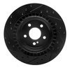 633-63076R Drilled/Slotted Brake Rotor [Black], 2007-2014 Mercedes-Benz, Position: Rear Right - image 3