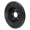 633-63077L Drilled/Slotted Brake Rotor [Black], 2006-2007 Mercedes-Benz, Position: Front Left - image 3