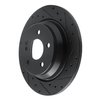 633-63078R Drilled/Slotted Brake Rotor [Black], 2007-2013 Mercedes-Benz, Position: Rear Right - image 2