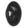 633-63086R Drilled/Slotted Brake Rotor [Black], 2008-2015 Mercedes-Benz, Position: Rear Right - image 2
