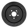 633-63094 Drilled/Slotted Brake Rotor [Black], 2010-2018 Mercedes-Benz, Position: Rear