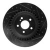 633-63096L Drilled/Slotted Brake Rotor [Black], 2010-2018 Mercedes-Benz, Position: Rear Left - image 3