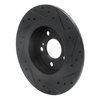 633-63099L Drilled/Slotted Brake Rotor [Black], 2012-2020 Mercedes-Benz, Position: Rear Left - image 4