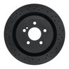 633-63101 Drilled/Slotted Brake Rotor [Black], 2012-2020 Mercedes-Benz, Position: Rear - image 1