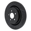 633-63101 Drilled/Slotted Brake Rotor [Black], 2012-2020 Mercedes-Benz, Position: Rear - image 2