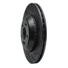 633-63113R Drilled/Slotted Brake Rotor [Black], 2014-2021 Mercedes-Benz, Position: Rear Right - image 2
