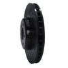 633-63117L Drilled/Slotted Brake Rotor [Black], Fits Select Mercedes-Benz, Position: Front Left - image 2