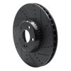 633-63119R Drilled/Slotted Brake Rotor [Black], Fits Select Mercedes-Benz, Position: Front Right - image 2