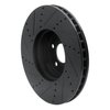 633-63119R Drilled/Slotted Brake Rotor [Black], Fits Select Mercedes-Benz, Position: Front Right - image 4
