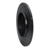 633-63125L Drilled/Slotted Brake Rotor [Black], 2000-2005 Mercedes-Benz, Position: Rear Left - image 4