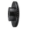 633-63126L Drilled/Slotted Brake Rotor [Black], 2002-2008 Mercedes-Benz, Position: Front Left - image 3