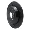 633-63129L Drilled/Slotted Brake Rotor [Black], 2006-2012 Mercedes-Benz, Position: Rear Left - image 2