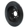 633-63129L Drilled/Slotted Brake Rotor [Black], 2006-2012 Mercedes-Benz, Position: Rear Left - image 4