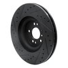 633-63130R Drilled/Slotted Brake Rotor [Black], 2006-2012 Mercedes-Benz, Position: Front Right - image 4