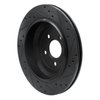 633-63131L Drilled/Slotted Brake Rotor [Black], 2006-2012 Mercedes-Benz, Position: Rear Left - image 4