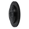 633-63131R Drilled/Slotted Brake Rotor [Black], 2006-2012 Mercedes-Benz, Position: Rear Right - image 2