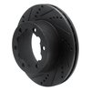 633-63134L Drilled/Slotted Brake Rotor [Black], Fits Select Multiple Makes/Models, Position: Rear Left,Rr Left - image 2