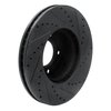 633-63135L Drilled/Slotted Brake Rotor [Black], 2008-2018 Mercedes-Benz, Position: Front Left - image 4