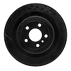 633-63141 Drilled/Slotted Brake Rotor [Black], 2012-2019 Mercedes-Benz, Position: Rear - image 1
