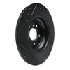 633-63143R Drilled/Slotted Brake Rotor [Black], 2012-2018 Mercedes-Benz, Position: Rear Right - image 4