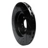 633-63144R Drilled/Slotted Brake Rotor [Black], 2012-2018 Mercedes-Benz, Position: Front Right - image 4