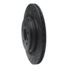 633-63150L Drilled/Slotted Brake Rotor [Black], 2013-2019 Mercedes-Benz, Position: Rear Left - image 2