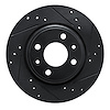 633-63159R Drilled/Slotted Brake Rotor [Black], 2015-2019 Multiple Makes/Models, Position: Front Right