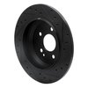 633-63161L Drilled/Slotted Brake Rotor [Black], Fits Select Mercedes-Benz, Position: Rear Left - image 4